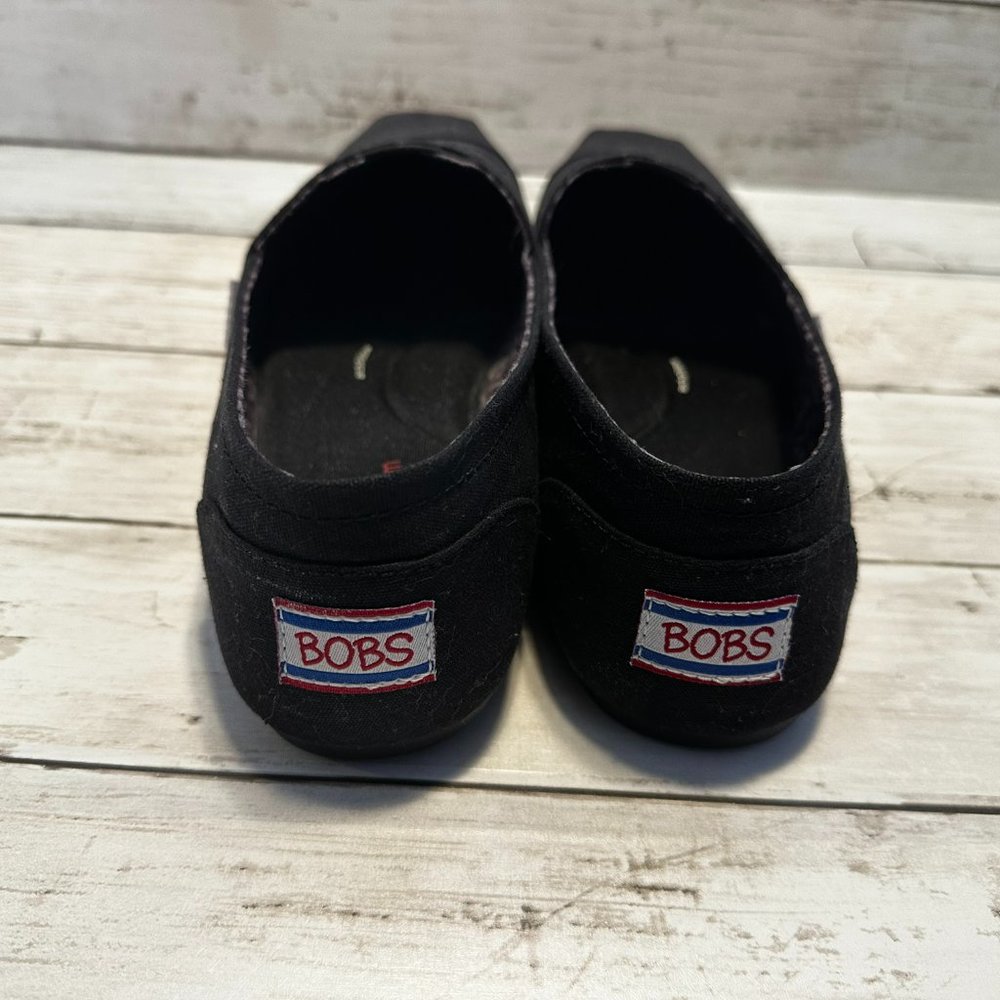 Women's Bobs Black Flats - Picture 2 of 6